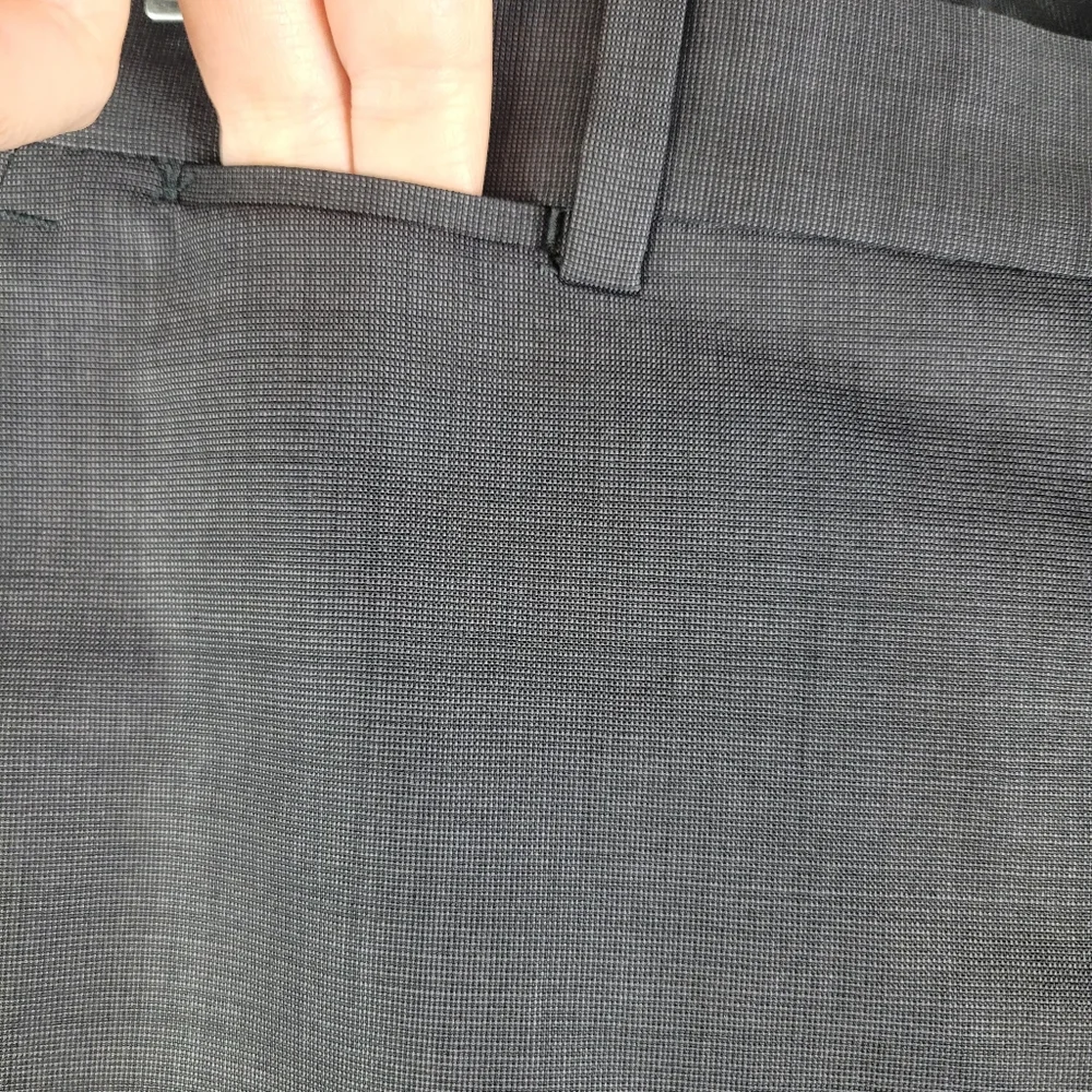Express Gray Wool Stretch Photographer Trouser Pants Men Size 33 Tailored Inseam